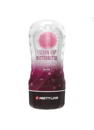 Прозрачный текстурированный мастурбатор Vacuum Cup Masturbator Black Hole - Baile - в Нижнекамске купить с доставкой