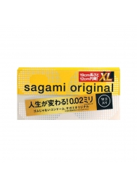 Презервативы увеличенного размера Sagami Original 0.02 XL-size - 12 шт. - Sagami - купить с доставкой в Нижнекамске