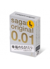 Презервативы Sagami Original 0.01 L-size увеличенного размера - 2 шт. - Sagami - купить с доставкой в Нижнекамске