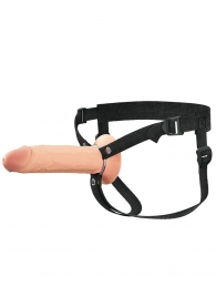 Полый страпон на ремнях 8’’ Hollow Silicone Strap-on - Pipedream - купить с доставкой в Нижнекамске