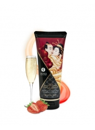 Массажный крем для тела с ароматом клубники и шампанского Sparkling Strawberry Wine - 200 мл. - Shunga - купить с доставкой в Нижнекамске