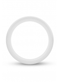 Белое люминесцентное эрекционное кольцо Silicone Glo Cock Ring - Blush Novelties - в Нижнекамске купить с доставкой