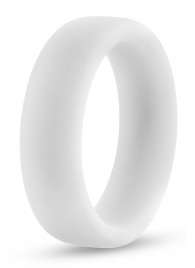 Белое люминесцентное эрекционное кольцо Silicone Glo Cock Ring - Blush Novelties - в Нижнекамске купить с доставкой