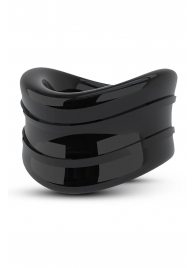 Черное эрекционное кольцо на мошонку Beef Ball Stretcher Snug - Blush Novelties - в Нижнекамске купить с доставкой