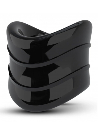 Черное эрекционное кольцо на мошонку Beef Ball Stretcher Snug X Long - Blush Novelties - в Нижнекамске купить с доставкой