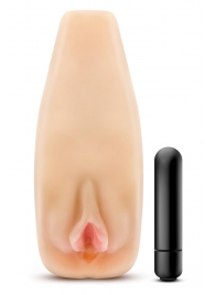 Мастурбатор-вагина с вибрацией Soft   Wet Natasha Realistic Beige Masturbator - Blush Novelties - в Нижнекамске купить с доставкой