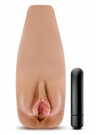 Маструбатор-вагина с вибрацией Soft   Wet Renata Realistic Tan Masturbator - Blush Novelties - в Нижнекамске купить с доставкой