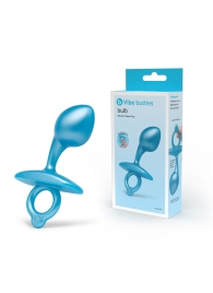 Голубая анальная пробка для массажа простаты Bulb Silicone Prostate Plug - 10,7 см. - b-Vibe - в Нижнекамске купить с доставкой