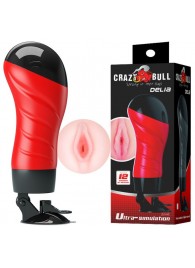 Мастурбатор-вагина Delia с вибрацией и присоской - Baile - в Нижнекамске купить с доставкой