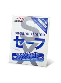 Презерватив Sagami Xtreme Ultrasafe с двойным количеством смазки - 1 шт. - Sagami - купить с доставкой в Нижнекамске