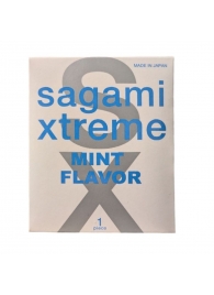 Презерватив Sagami Xtreme Mint с ароматом мяты - 1 шт. - Sagami - купить с доставкой в Нижнекамске