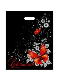 Черный пакет Glamour с вырубной ручкой (38х47 см) - Сима-Ленд - купить с доставкой в Нижнекамске
