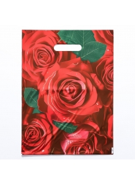 Пакет с цветочным принтом и вырубной ручкой (30х40 см) - Сима-Ленд - купить с доставкой в Нижнекамске