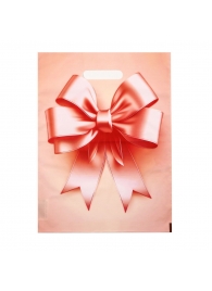 Пакет с принтом в виде банта с вырубной ручкой (30х40 см) - Сима-Ленд - купить с доставкой в Нижнекамске