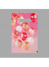Пакет «Праздничные шары» с вырубной ручкой (20х30 см) - UPAK LAND - купить с доставкой в Нижнекамске