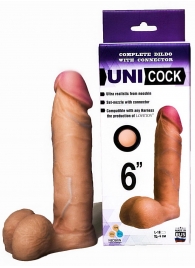 Насадка для страпона фаллической формы UNICOCK 6  - 18 см. - LOVETOY (А-Полимер) - купить с доставкой в Нижнекамске