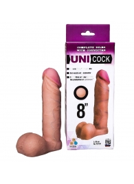 Фаллическая насадка для страпона UNICOCK 8  - 20 см. - LOVETOY (А-Полимер) - купить с доставкой в Нижнекамске