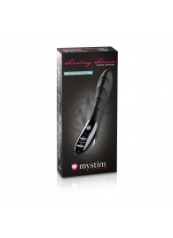 Вибратор с электростимуляцией Sizzling Simon Black Edition - 27 см. - MyStim - купить с доставкой в Нижнекамске