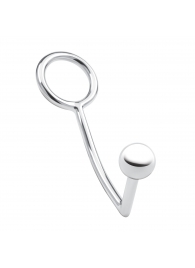 Кольцо на пенис с анальным стимулятором Stainless Steel Anal Hook   Cock Ring - BlueLine - в Нижнекамске купить с доставкой