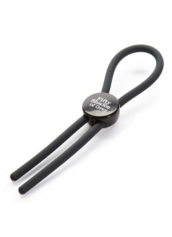 Тёмно-серое эрекционное кольцо с зажимом Again and Again Adjustable Cock Ring - Fifty Shades of Grey - в Нижнекамске купить с доставкой