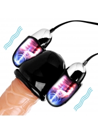 Черная стимулирующая насадка для головки полового члена Multi Speed Vibrating Penis Head Teaser - XR Brands - в Нижнекамске купить с доставкой