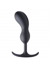 Черный массажер простаты с утяжелителями Premium Silicone Weighted Prostate Plug Large - 18,8 см. - XR Brands - в Нижнекамске купить с доставкой