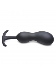Черный массажер простаты с утяжелителями Premium Silicone Weighted Prostate Plug XL - 20,8 см. - XR Brands - в Нижнекамске купить с доставкой