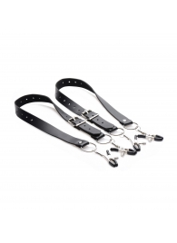 Ремни с зажимами для половых губ Spread Labia Spreader Straps with Clamps - XR Brands - купить с доставкой в Нижнекамске