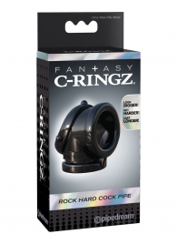 Черное эрекционное кольцо Rock Hard Cock Pipe - Pipedream - в Нижнекамске купить с доставкой