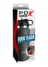 Смуглый мастурбатор-вагина в корпусе-бутылке F*ck Flask - Pipedream - в Нижнекамске купить с доставкой
