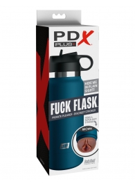 Смуглый мастурбатор-вагина в синей колбе F*ck Flask - Pipedream - в Нижнекамске купить с доставкой