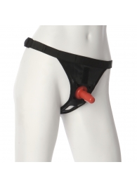 Трусики со штырьком для фиксации насадок Ultra Harness with Plug - Doc Johnson - купить с доставкой в Нижнекамске