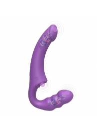 Фиолетовый безремневой страпон Straples Strap-On Dildo - Erokay - купить с доставкой в Нижнекамске