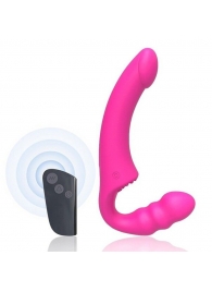 Розовый безремневой страпон Straples Strap-On Dildo - Erokay - купить с доставкой в Нижнекамске