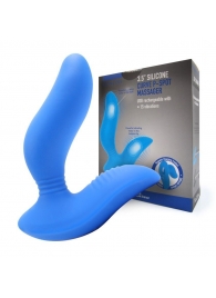 Синий вибромассажер простаты 3,5’’ Curve P-spot Massager - 12 см. - Erokay - в Нижнекамске купить с доставкой