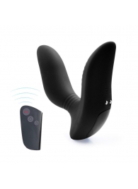 Черный вибромассажер простаты 3,5’’ Remote Control Curve P-spot Massager - 12 см. - Erokay - в Нижнекамске купить с доставкой