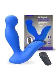 Синий вибромассажер простаты 3,5’’ Remote Control P-spot Massager - 12,5 см. - Erokay - в Нижнекамске купить с доставкой