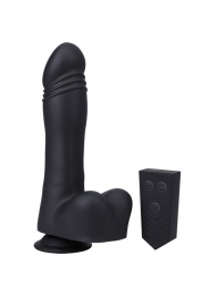 Черная мини-машина на присоске Piston Thruster - Doc Johnson - купить с доставкой в Нижнекамске