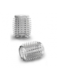 Прозрачная насадка с шипами STAY HARD COCK SLEEVE 01 CLEAR - Blush Novelties - в Нижнекамске купить с доставкой