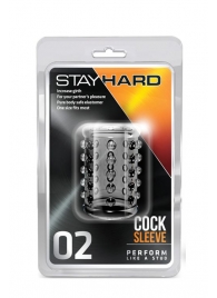 Прозрачная насадка на пенис с шишечками STAY HARD COCK SLEEVE 02 CLEAR - Blush Novelties - в Нижнекамске купить с доставкой
