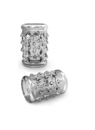 Прозрачная насадка с капельками STAY HARD COCK SLEEVE 05 CLEAR - Blush Novelties - в Нижнекамске купить с доставкой