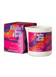 Массажная свеча Light My Fire с ароматом моной - 80 мл. - Love to Love - купить с доставкой в Нижнекамске