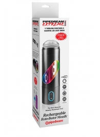 Перезаряжаемый мастурбатор-ротик Extreme Toyz Rechargeable Roto-Bator Mouth - Pipedream - в Нижнекамске купить с доставкой