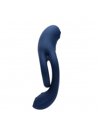 Синее эрекционное виброкольцо с двойным подхватом мошонки Ring Around The Rosy - Zero Tolerance - в Нижнекамске купить с доставкой