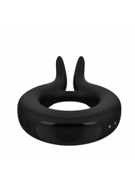 Черное эрекционное кольцо Marry Me Rechargeable Vibrating Cockring - Adrien Lastic - в Нижнекамске купить с доставкой