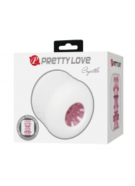 Белый сквозной мастурбатор Crystle - Baile - в Нижнекамске купить с доставкой