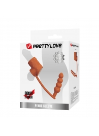 Телесная насадка на пенис и мошонку с анальным стимулятором Rilley - Baile - в Нижнекамске купить с доставкой