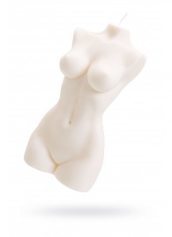 Белая интерьерная свеча в форме женского торса - 850 гр. - Pecado - купить с доставкой в Нижнекамске