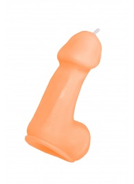 Оранжевая свеча в форме пениса - 47 гр. - Pecado - купить с доставкой в Нижнекамске