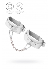 Белые мини-оковы со скруглёнными углами - Pecado - купить с доставкой в Нижнекамске